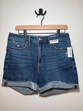 Old Navy Blue Rolled Cuff Denim Shorts